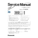 Panasonic PT-RZ870 Simplified Service Manual